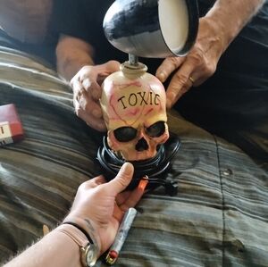 Skull home made lamp